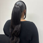 Pocket ponytail straight hair